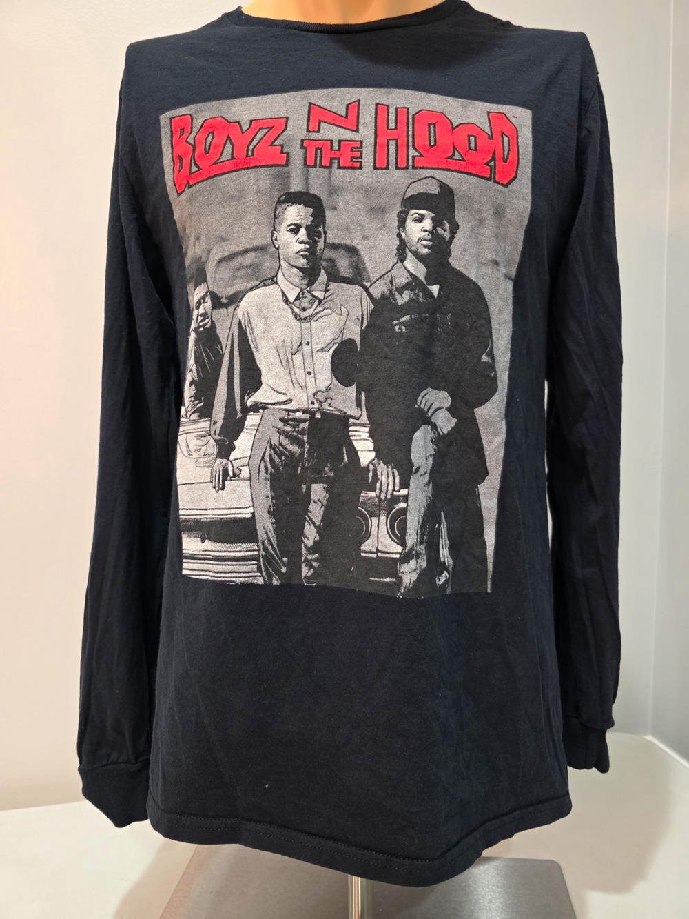 Boyz N The Hood T-Shirt Mens Medium Black Long Sleeve Ice Cube Movie Graphic Tee